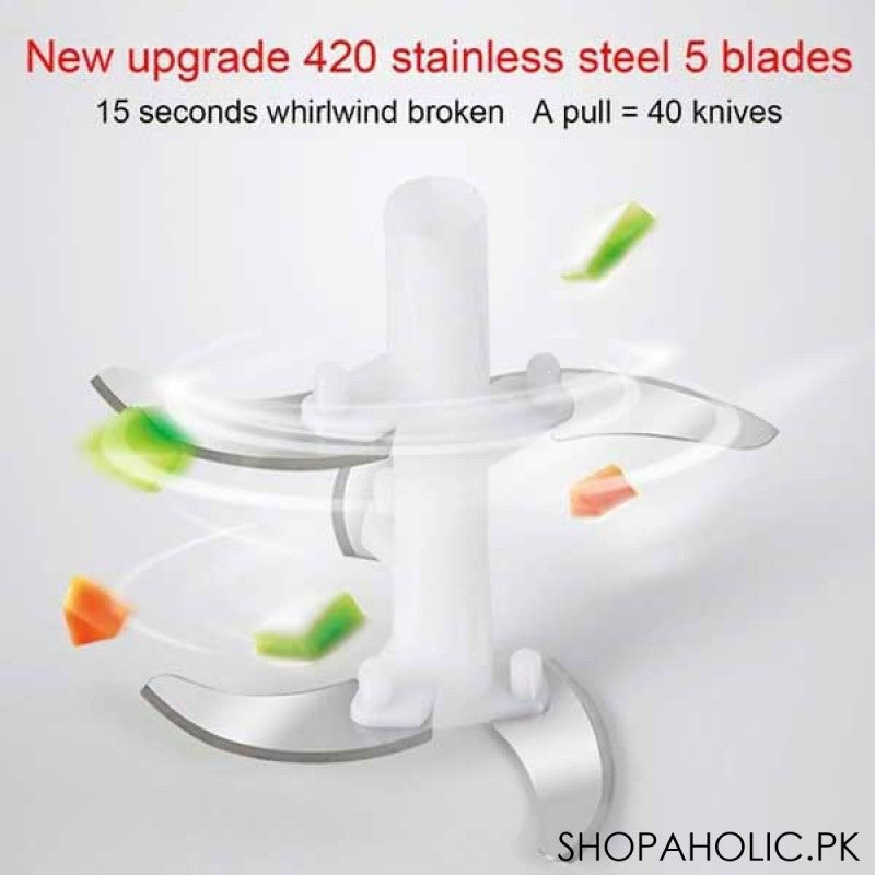 5 Blade Manual Speedy Vegetable Chopper (Highest Quality)