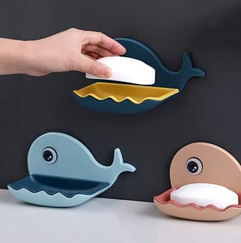 Plastic Soap Holder / Soap Box Beautiful Fish Shape Soap Dish Case Holder Bathroom Accessory - Multi Color Fish Soap Dish