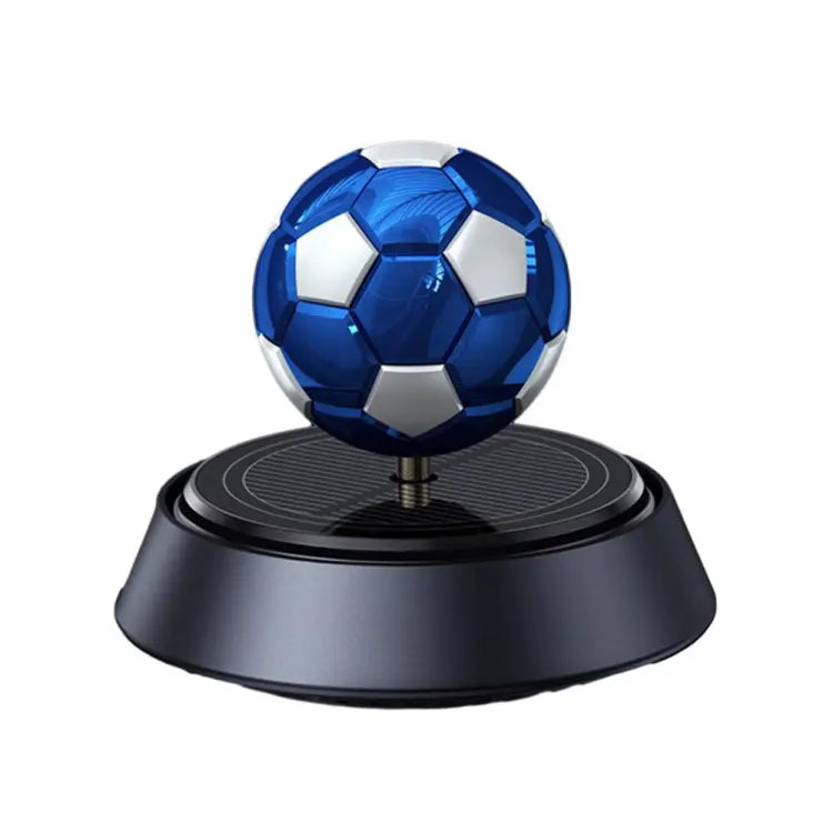 Solar Rotating Football Air Freshener with Liquid Bottle Perfume