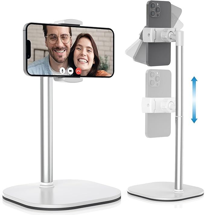 Cooper ChatStand, Height Adjustable Mobile Phone Stand for Desk | Mobile Phone Holder Stand for Office, Desk Phone Stand for Recording, iPhone Stand for Desk Accessories for Women, iPhone Holder