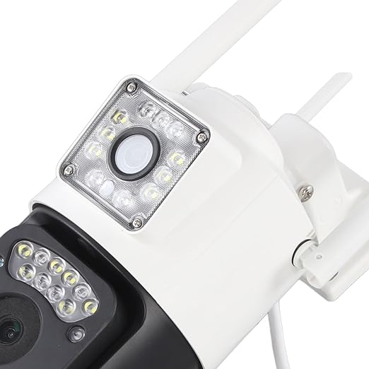 PTZ WIFI OUTDOOR DURAL LENS 2MP+2MP 4MP IN TOTAL DURAL IR LED COLORVU NIGHT VISION APP V380 PRo