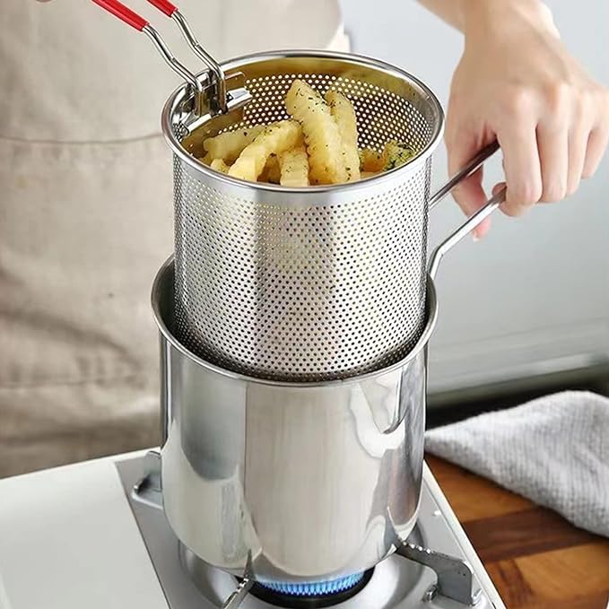 Deep Frying Pot Stainless Steel