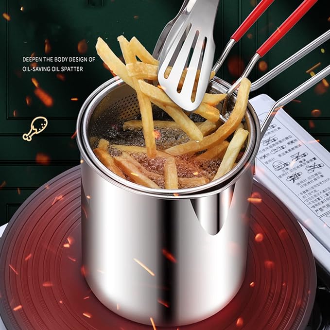 Deep Frying Pot Stainless Steel