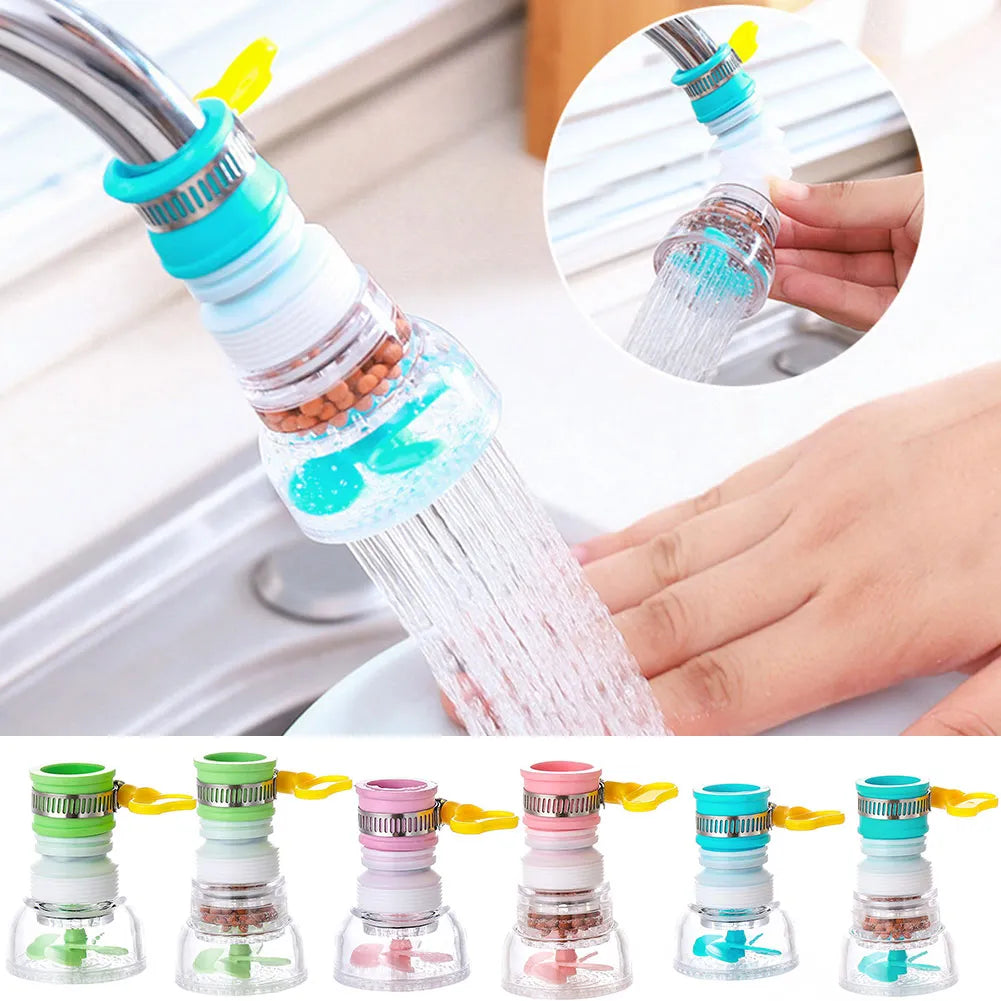 Plastic 360 Rotatable Water Filter Tap Faucet Sprayer Kitchen Water Saving Shower Anti Splash Tap Adjustable Flexible for Kitchen & Bathrooms