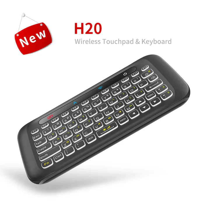 H20 UNIVERSAL MINI BACKLIGHT TOUCHPAD WIRELESS KEYBOARD AIR MOUSE CONTROLLER