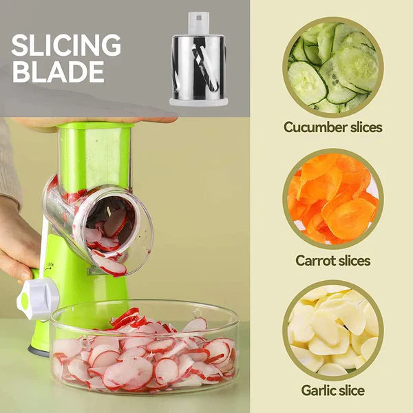 3 in 1 Tabletop Vegetable Cutter Grater