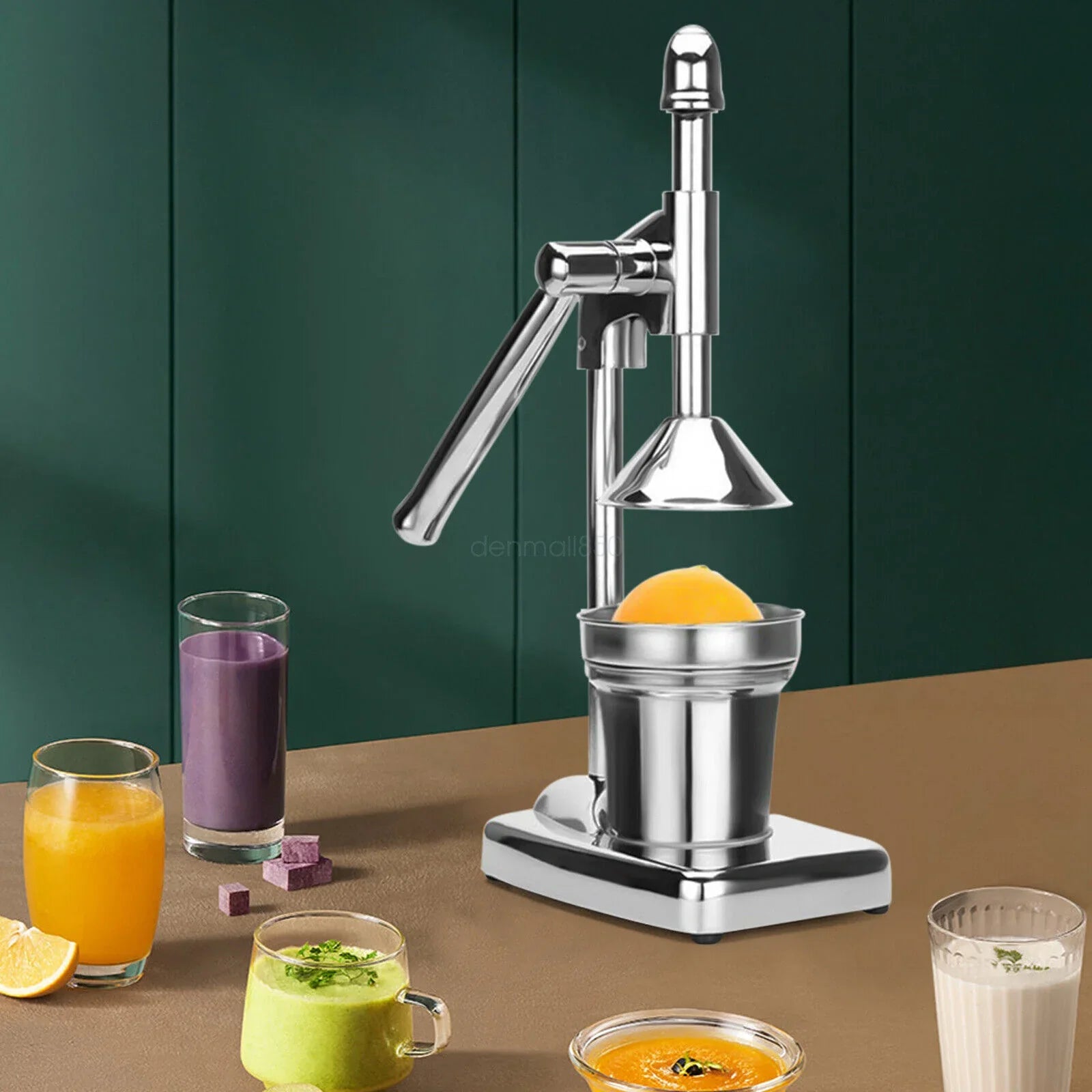 Manual Citrus Juicer, Squeezer for Fresh Fruit Juice, Hand Citrus Fruit Juice Machine, Stainless Steel Fruit Juice Squeezer