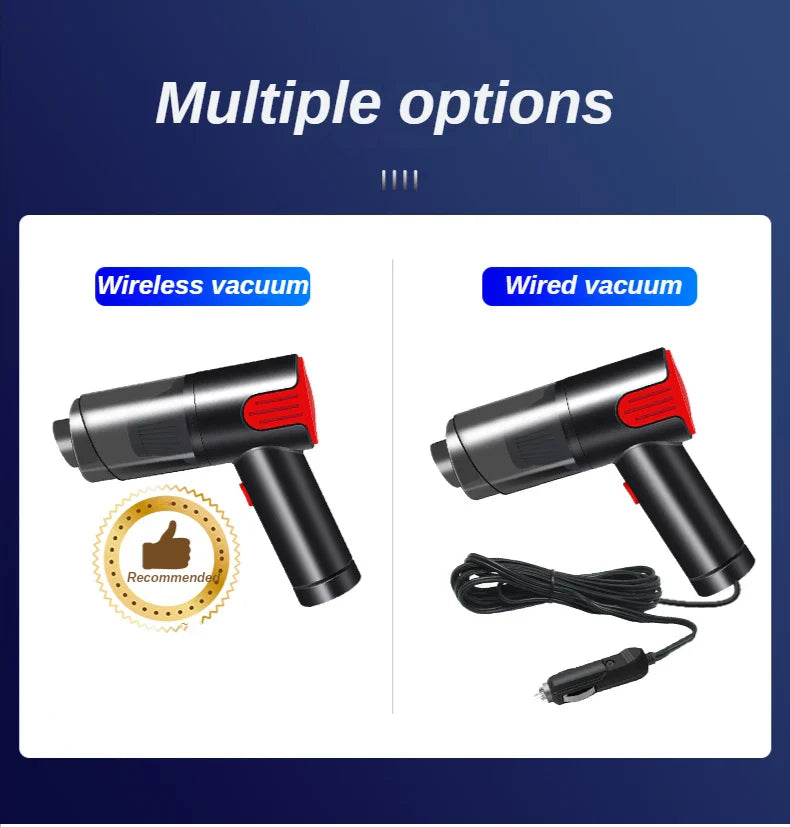 JM-6601 Portable Wireless Vacuum Cleaner For Car 9000Pa Power Suction Home & Car Use Wet And Dry Mini Handheld Vacuum