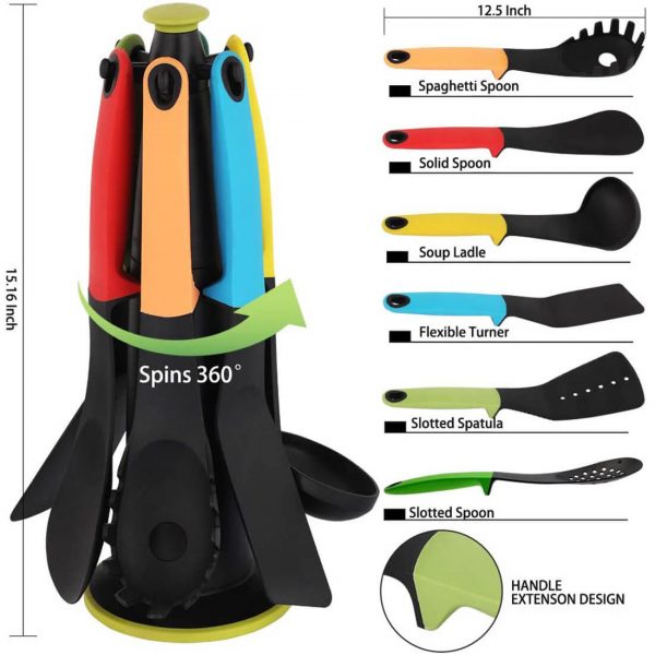 Non Stick Spoon Set With Stand Holder Price In Pakistan