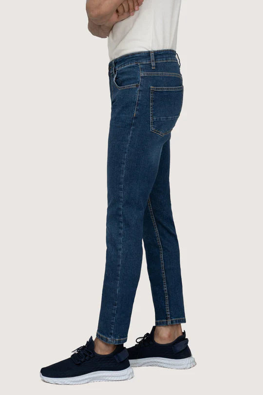 SKINNY LEG DENIM JEANS DARK BLUE