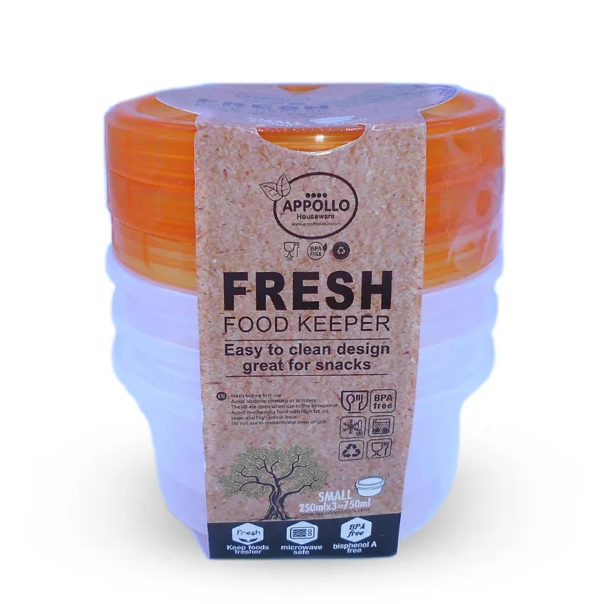 FRESH FOOD CONTAINER 6 PCS SET S 250ML