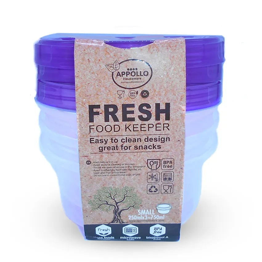 FRESH FOOD CONTAINER 6 PCS SET S 250ML