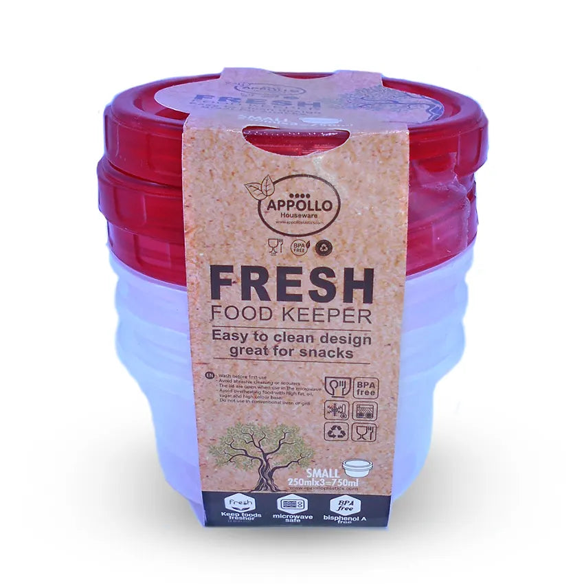 FRESH FOOD CONTAINER 6 PCS SET S 250ML