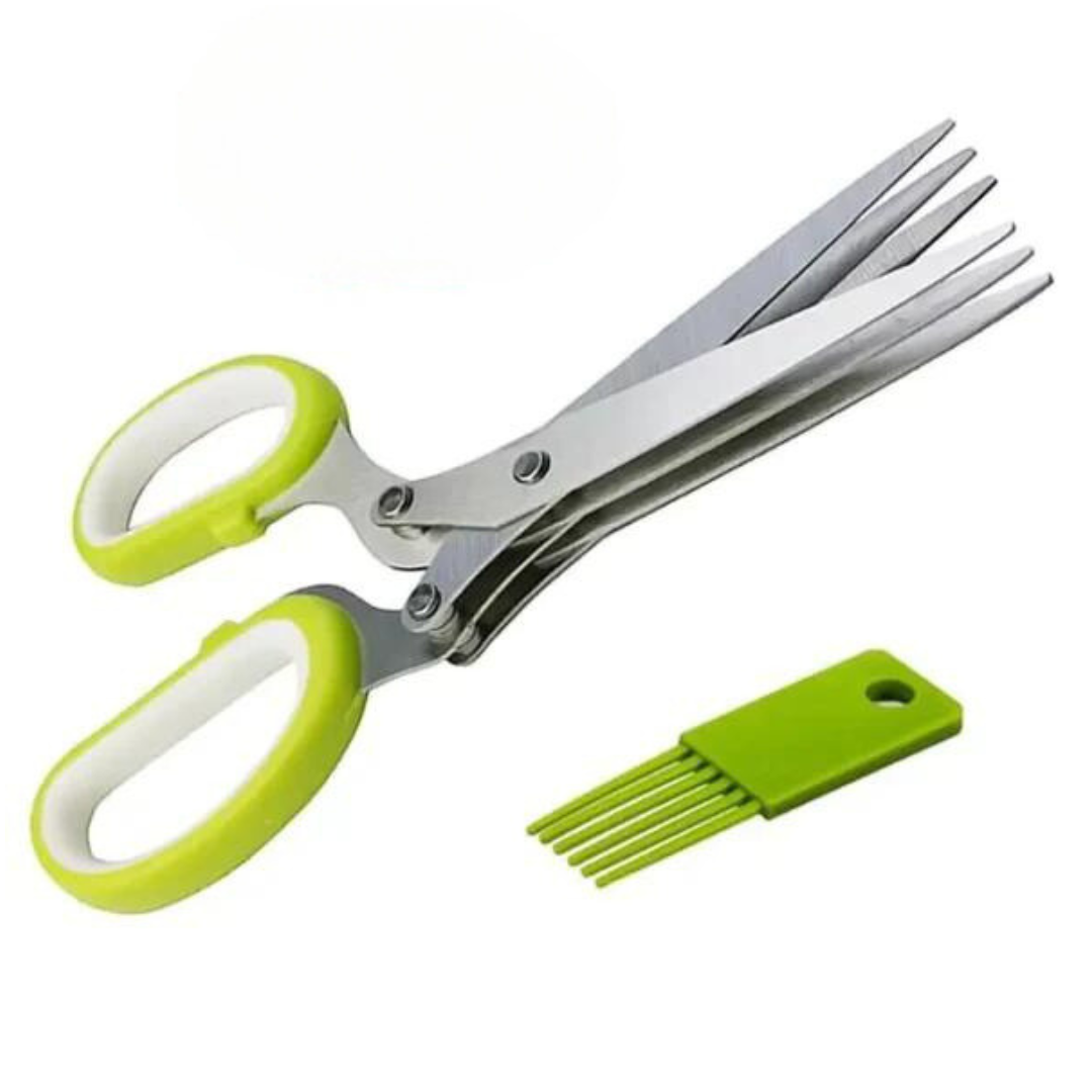 1/2PCS Multi-layer Green Onion Scissors Multifunctional Kitchen Scissors Stainless Steel Onion Cutter kitchen Accessories