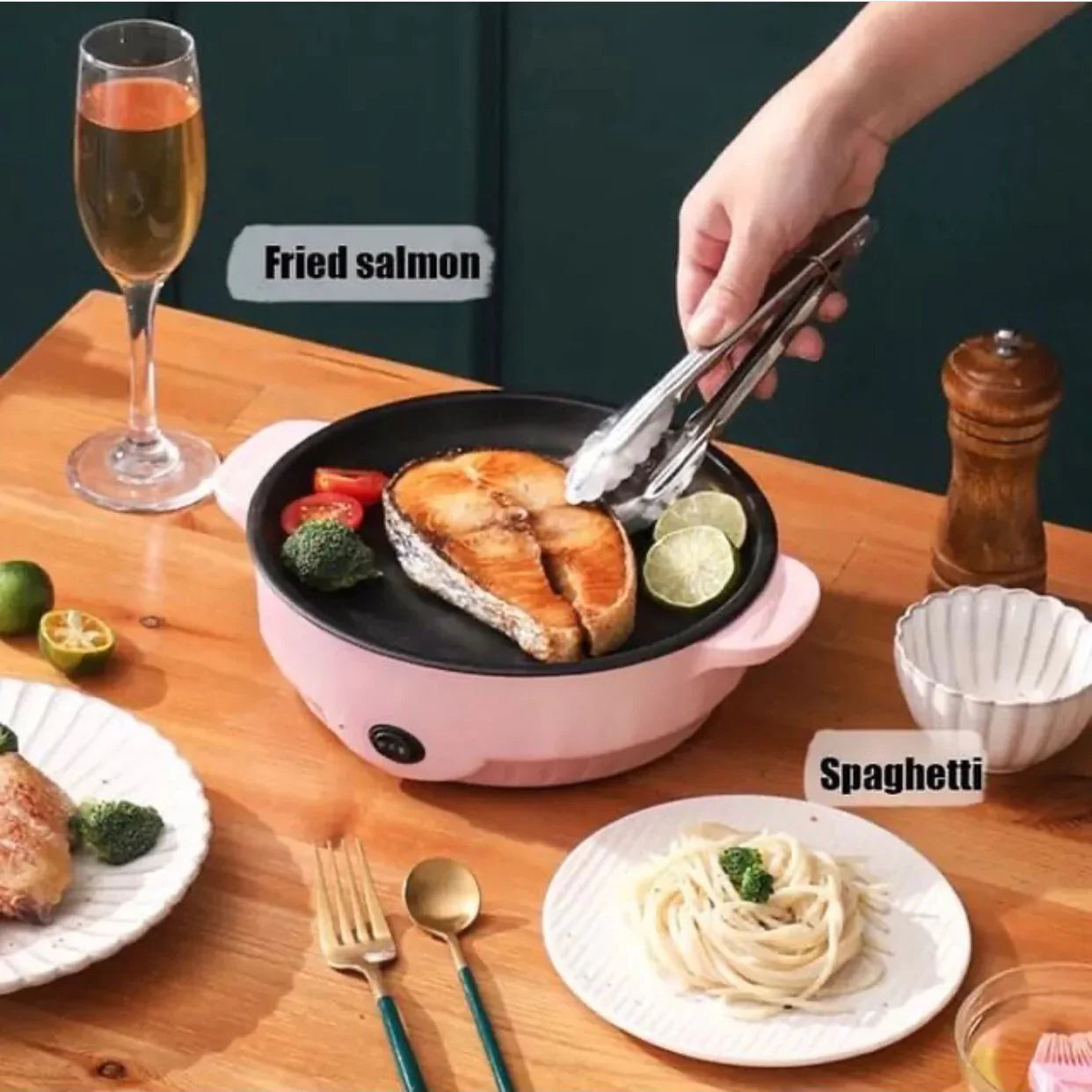 Electric Nonstick Portable Crepe Maker, Household Electric Heating Pot, Detachable Induction Cooker, Separate Heating Plate, Detachable Induction Hot Pot, Pancake Pie Cake Machine