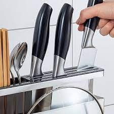 Kitchen Desktop Storage Rack Knife Block Cutting Board Chopper Holder with Rack Knife Block Cutting Board Organizer Cutlery Organizer in Drawer Knife Storage Cutting Board Holder Cutlery Organizer