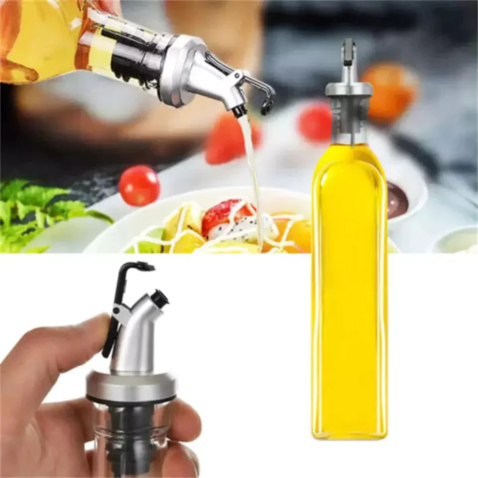 500ml Oil Glass Bottle, Creative Oil Dispenser, Kitchen Cooking Seasoning Bottle, Cooking Oil Tank Bottle