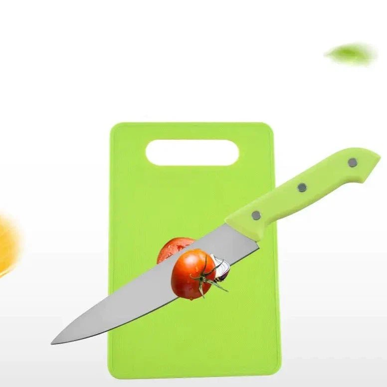 Set Of 5 Household Kitchen Cutting Set, Stainless Steel Chef's Knife With Cutting Board, Nordic Cutting Board With Knife, Multifunctional Cutting Board, Fruit and Vegetable Cutting Board