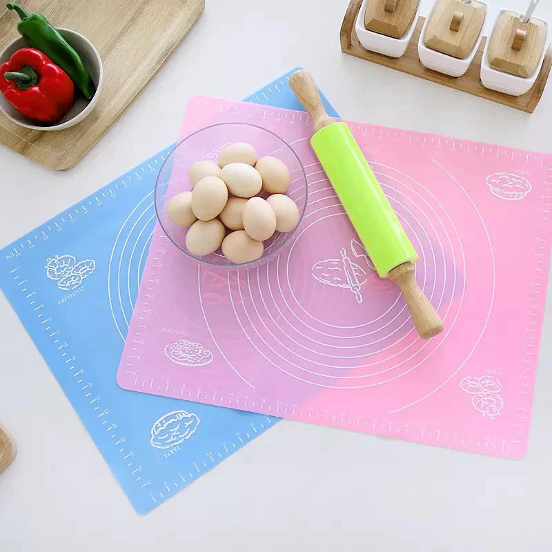 Silicone Baking Mat, Silicone Cake Knead Dough Mat, Non-slip Mat With Measurement