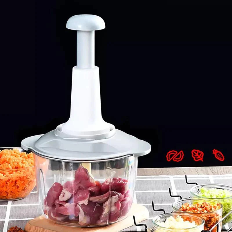 Manual Chopper, Multifunctional Food Processor, Manual Vegetable Grinder, Manual Vegetable Chopper Share Tweet